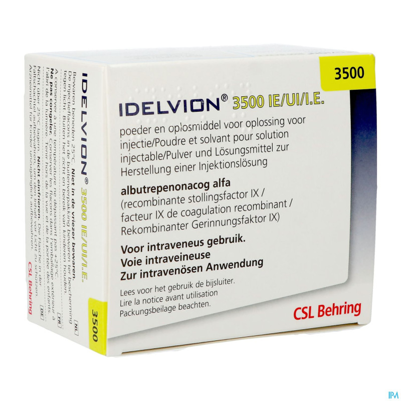 Idelvion 3500ui/5ml pdr sol inj  1 700ui/ml