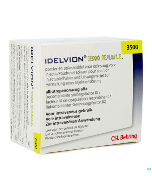 Idelvion 3500ui/5ml pdr sol inj  1 700ui/ml