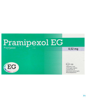 Pramipexol eg 0,52mg lib.prolongee comp 100