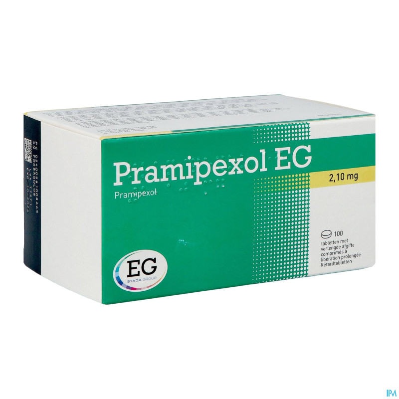 Pramipexol eg 2,10mg lib.prolongee comp 100