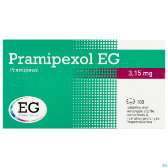 Pramipexol eg 3,15mg lib.prolongee comp 100