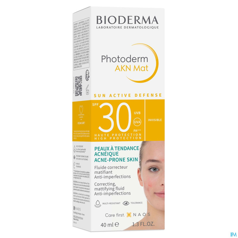 Bioderma photoderm akn mat spf30 fluide nf    40ml