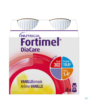 Diacare vanille    4x200ml
