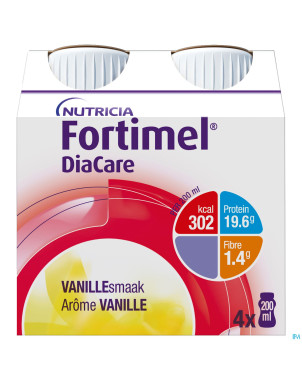 Diacare vanille    4x200ml