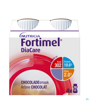 Diacare chocolat    4x200ml