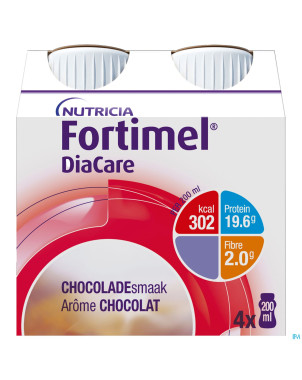 Diacare chocolat    4x200ml