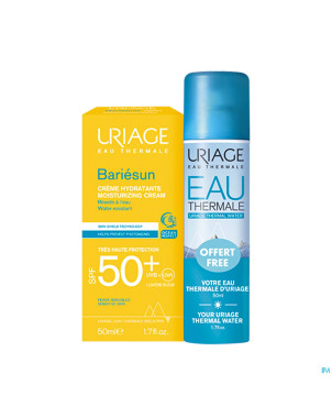 Uriage bariesun cr ip50+ 50ml&eau thermale 50ml nf