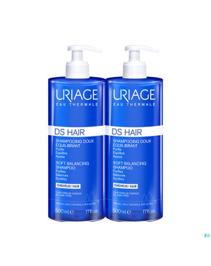 Uriage ds hair sh doux equilibrant   2x500ml promo