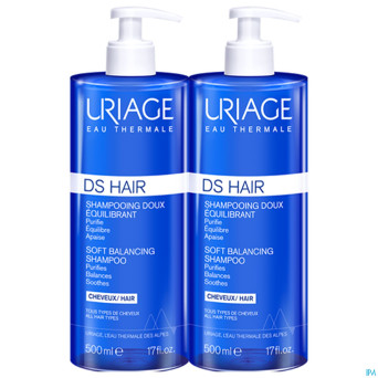 Uriage ds hair sh doux equilibrant   2x500ml promo
