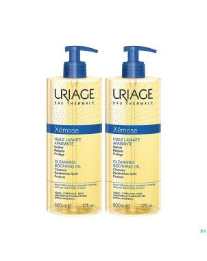 Uriage xemose huile lavante 2x500ml