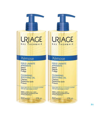 Uriage xemose huile lavante 2x500ml