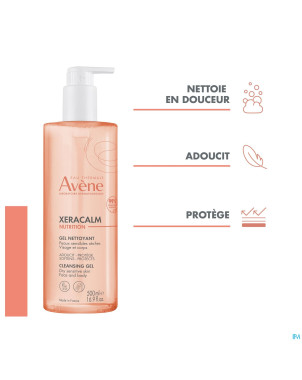 Avene xeracalm nutrition gel nettoyant    500ml