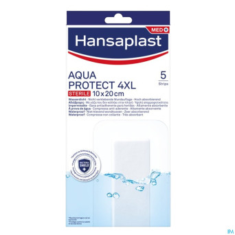 Hansaplast aqua protect strips ster 10x20cm 4xl  5