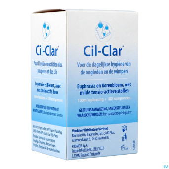 Cil-clar hygiene paupiere 100ml+cp  100 nf