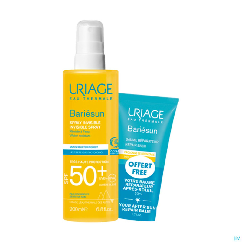 Uriage bariesun spray ip50+ 200ml+baume 50ml promo