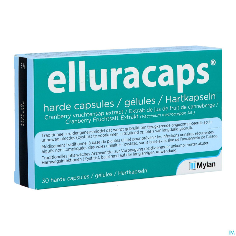Elluracaps caps dur 30 x 36mg hdpe