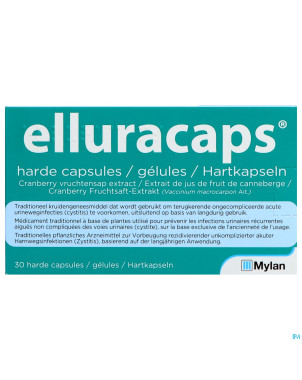 Elluracaps caps dur 30 x 36mg hdpe