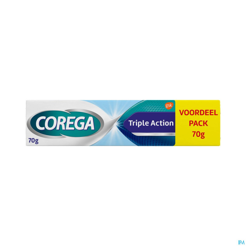 Corega triple action creme adhesive    70g