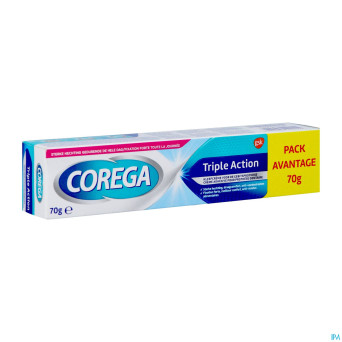Corega triple action creme adhesive    70g