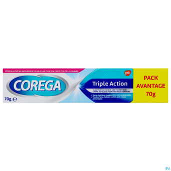 Corega triple action creme adhesive    70g