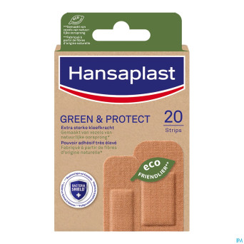 Hansaplast pansements green&protect    strips 20