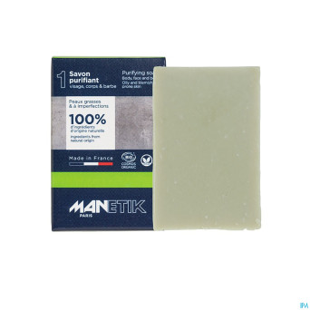 Manetik savon purifiant corps&visage&barbe    100g