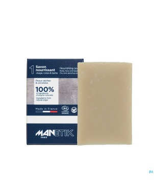Manetik savon nourrissant corps&visage&barbe  100g