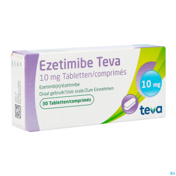 Ezetimibe teva 10mg comp  30