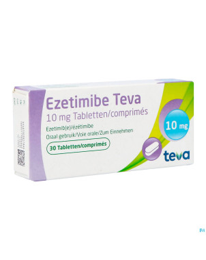 Ezetimibe teva 10mg comp  30