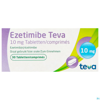 Ezetimibe teva 10mg comp  30