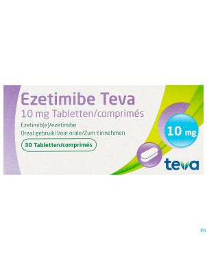Ezetimibe teva 10mg comp  30
