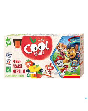 Vitabio cool fruits pomme&fraise&myrtille   12x90g
