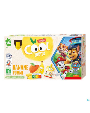 Vitabio cool fruits pomme&banane    12x90g