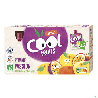 Vitabio cool fruits pomme&passion    12x90g