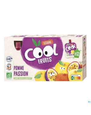 Vitabio cool fruits pomme&passion    12x90g