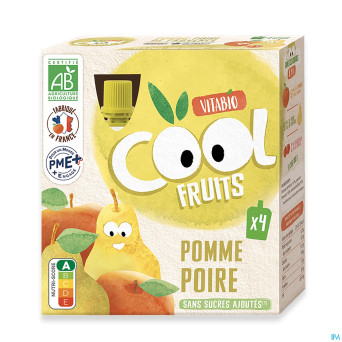 Vitabio cool fruits pomme&poire    4x90g
