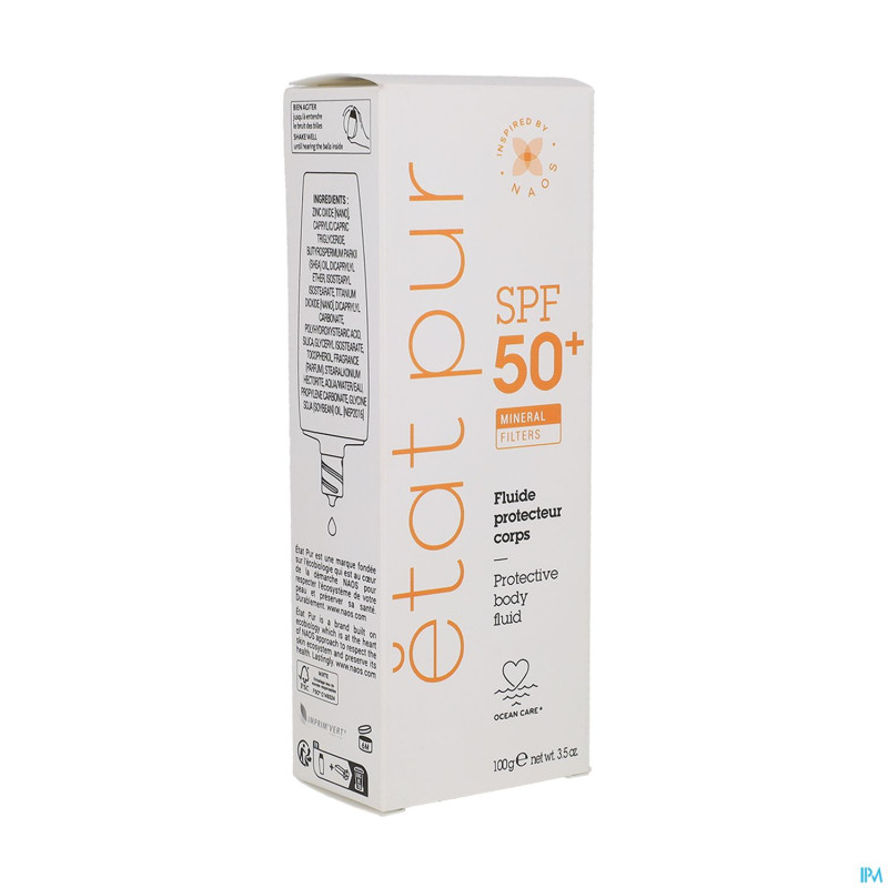 Etat pur fluide protecteur corps spf50+    fl 100g