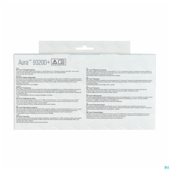 3m aura masque prot. respir. ffp2 9320d+    pack 5