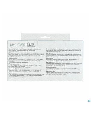 3m aura masque prot. respir. ffp2 9320d+    pack 5