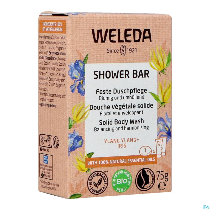 Weleda shower bar ylang ylang + iris    75g