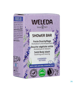 Weleda shower bar lavande + vetiver    75g