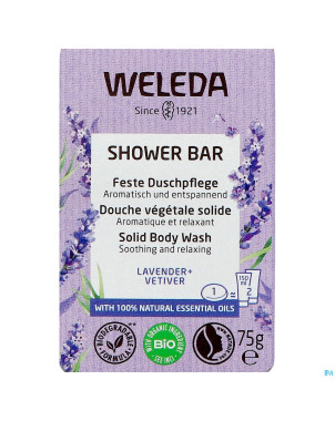 Weleda shower bar lavande + vetiver    75g