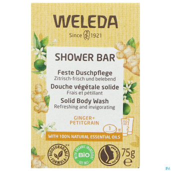 Weleda shower bar gember + petit grain    75g