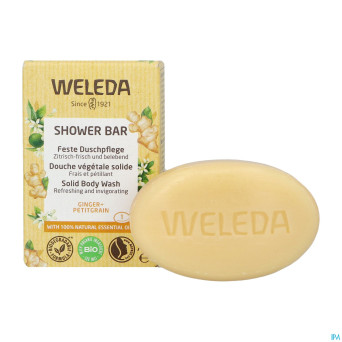 Weleda shower bar gember + petit grain    75g