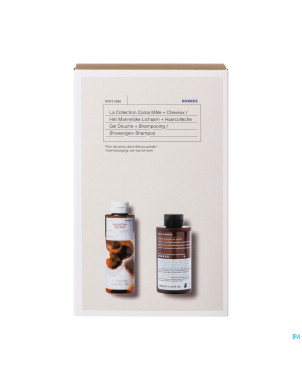 Korres gs collection corps male 250ml+chev 250ml