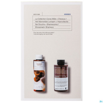 Korres gs collection corps male 250ml+chev 250ml