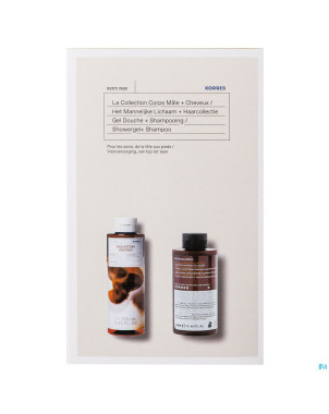 Korres gs collection corps male 250ml+chev 250ml