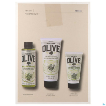 Korres ks greek olive cr corps120ml+dche250ml+75ml