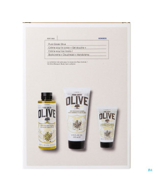 Korres ks greek olive cr corps120ml+dche250ml+75ml