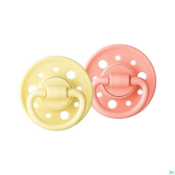 Dodie sucette +6m caoutchou.form rond fille c3 duo